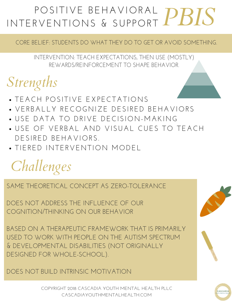 What are the strengths or pros and challenges or cons of PBIS?